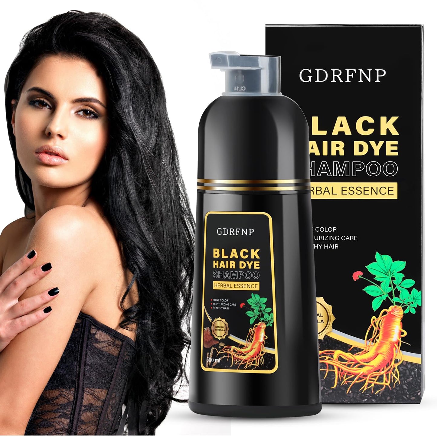 Black Dye Hair Shampoo (COMBO 3 UNIDADES)