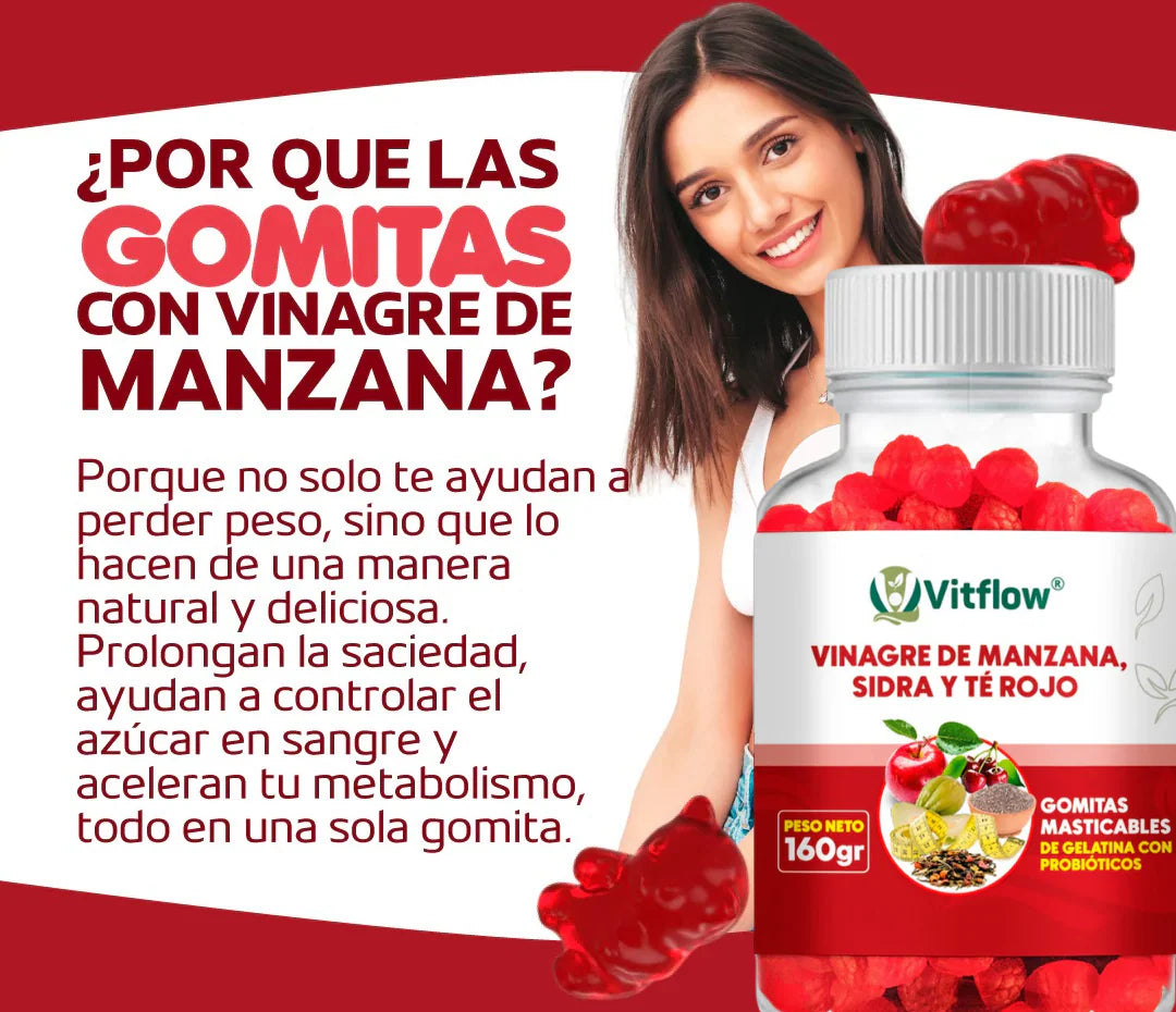 Gomitas Vinagre De Manzana (COMBO 1, 2, 3 O 5 Unidades)