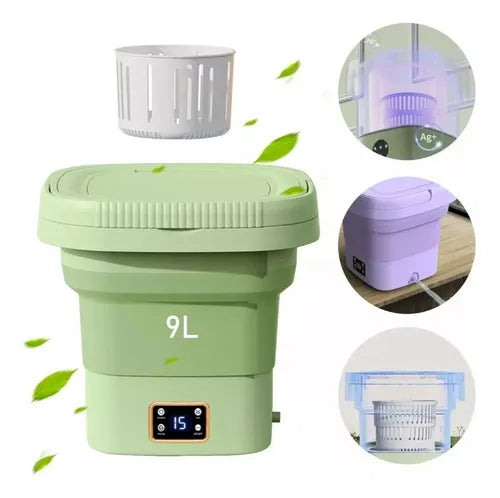 Mini Lavadora Portátil 3 en 1 con Secado Rápido