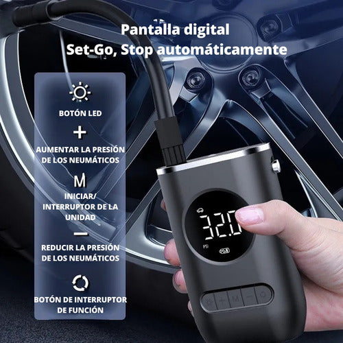 Compresor de aire portátil recarable