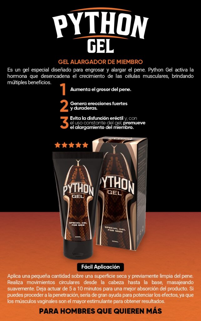 Python Gel – Potencia Masculina en su Máxima Expresión